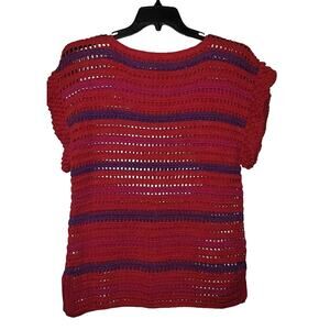 New Catarina Mina crochet Top ONESIZE Red/Purple